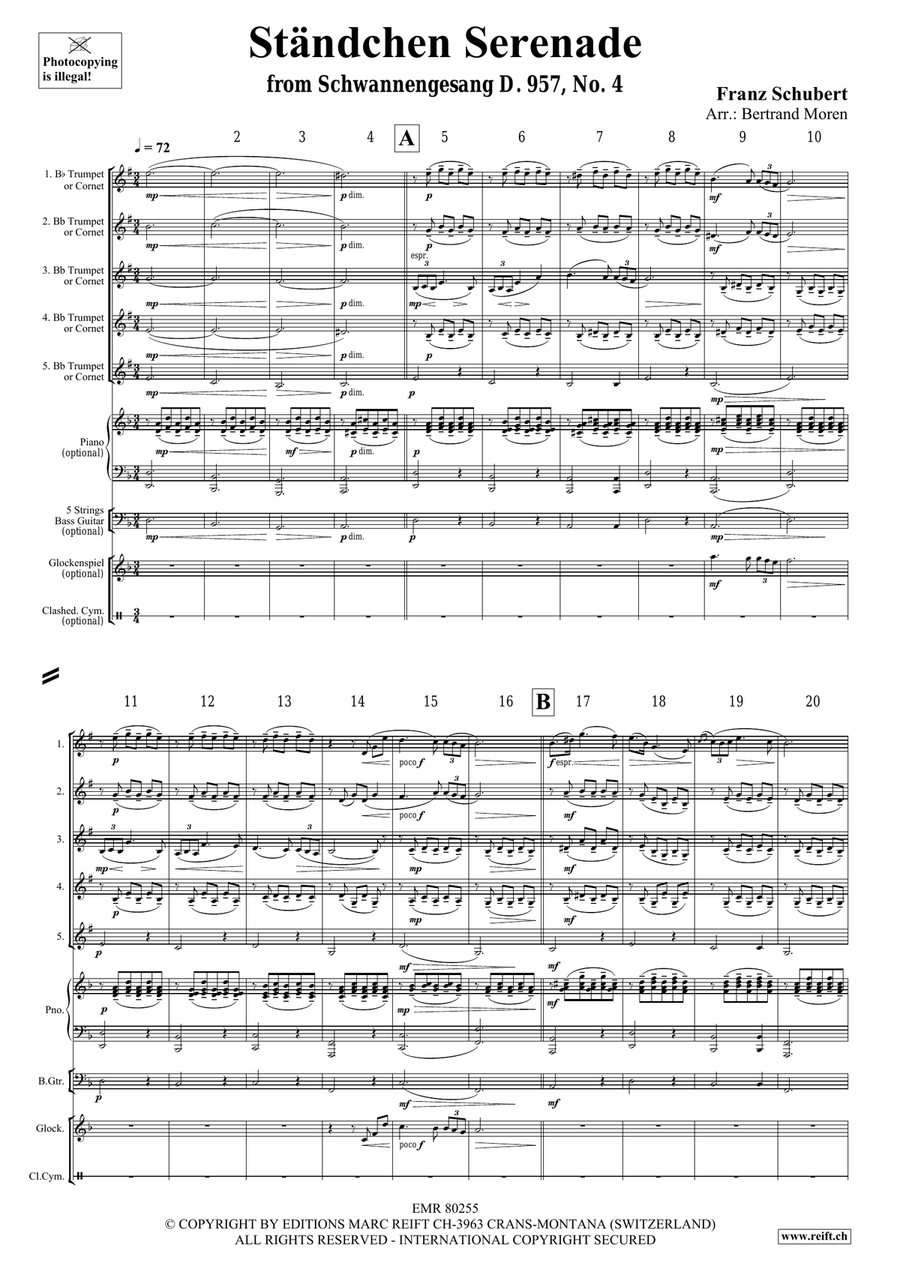 Ständchen Serenade Cornet scores gallery preview page 3