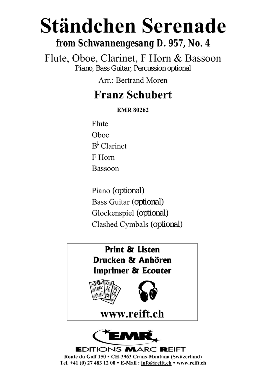 Ständchen Serenade Ständchen Serenade Woodwind Quintet scores gallery preview page 2