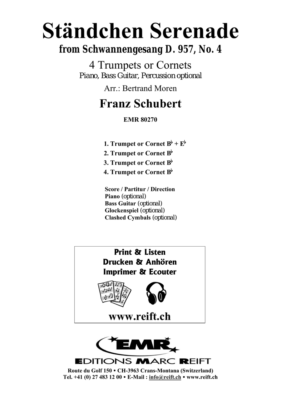 Ständchen Serenade Ständchen Serenade Cornet scores gallery preview page 2