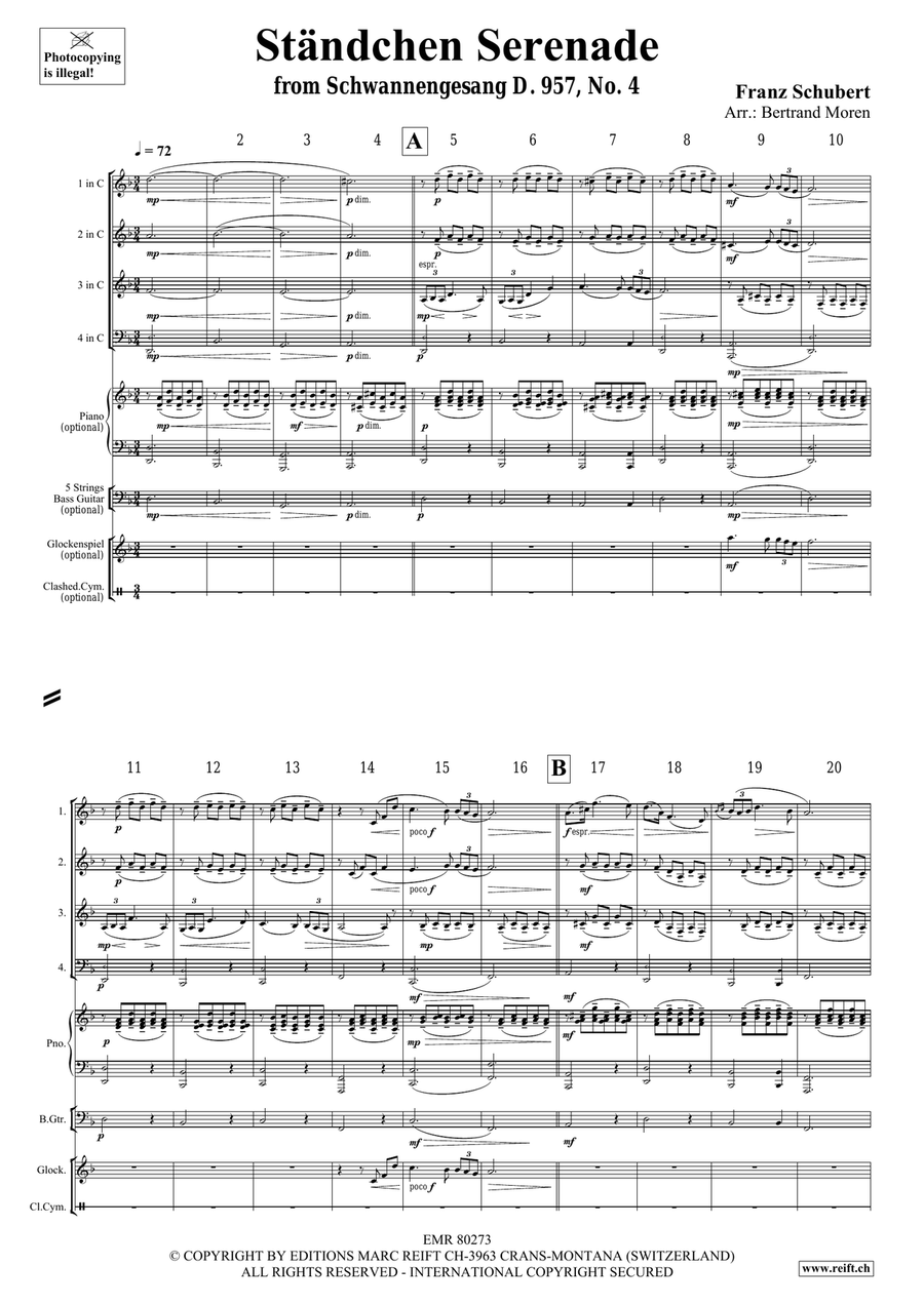 Ständchen Serenade Ständchen Serenade Brass Quartet scores gallery preview page 3