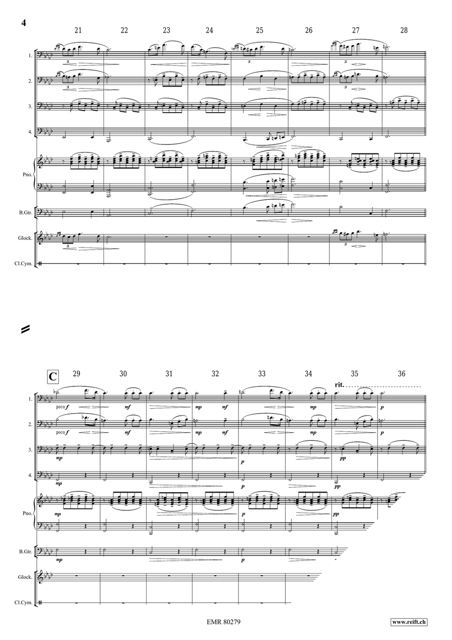 Ständchen Serenade Ständchen Serenade Tuba Quartet scores gallery preview page 4