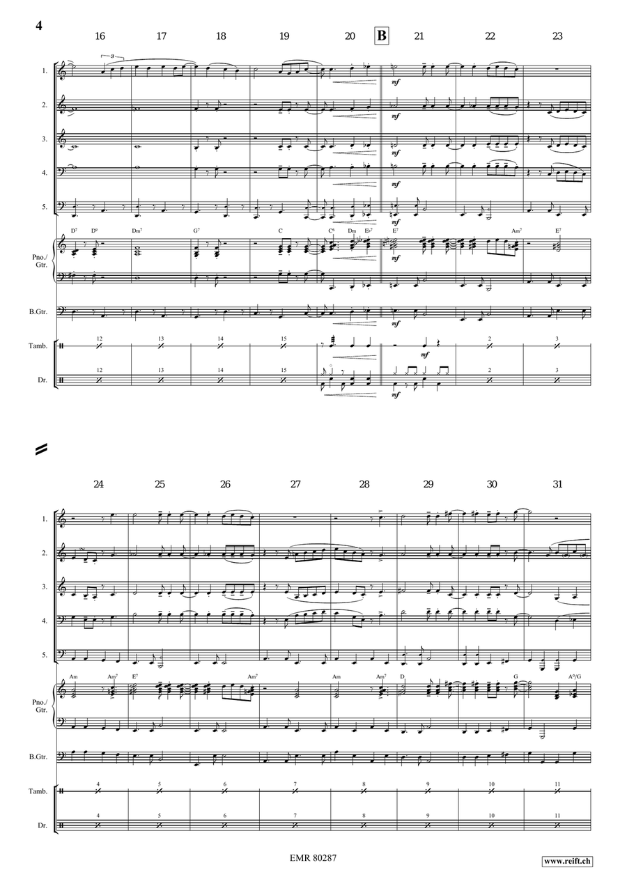 Stars At Opening Night Stars At Opening Night Woodwind Quintet scores gallery preview page 5