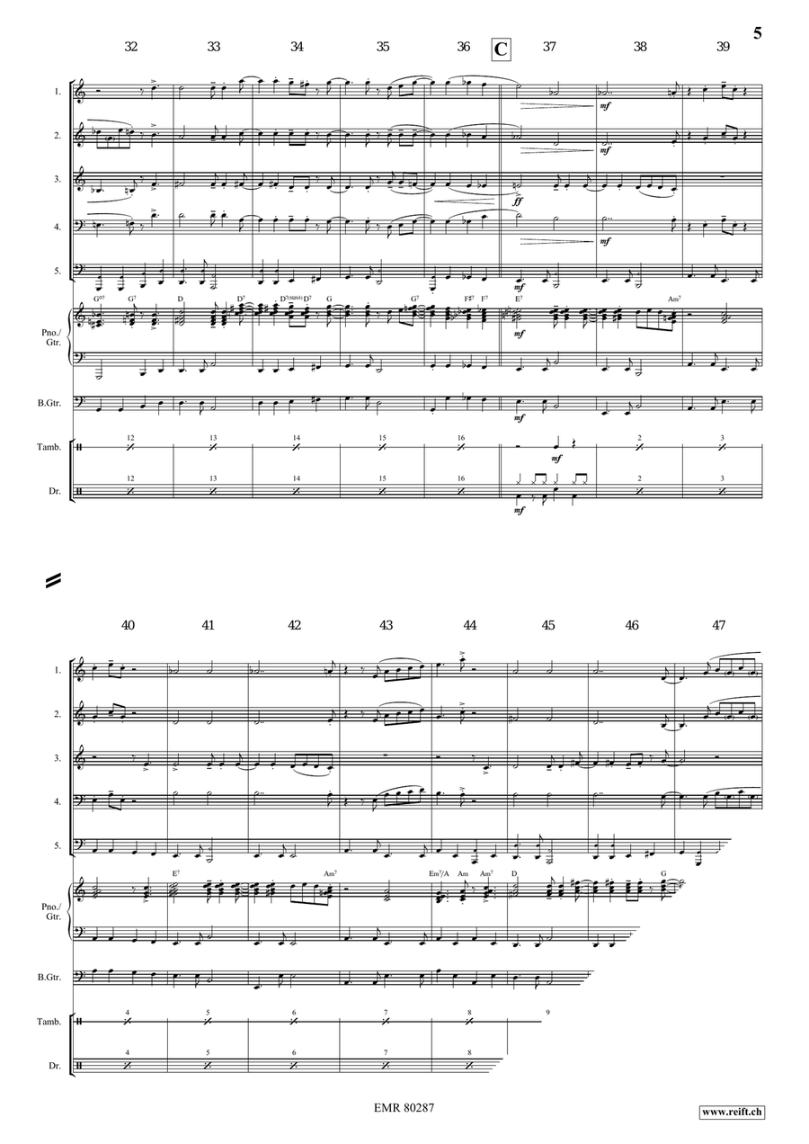 Stars At Opening Night Stars At Opening Night Woodwind Quintet scores gallery preview page 6