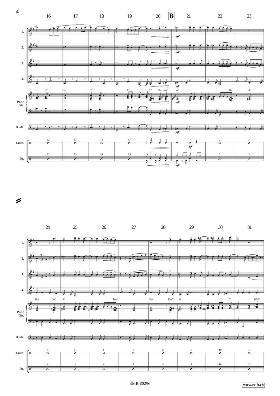 Stars At Opening Night Stars At Opening Night Clarinet Quartet scores gallery preview page 5