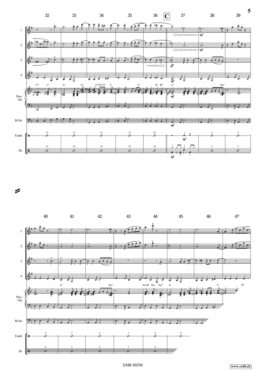 Stars At Opening Night Stars At Opening Night Clarinet Quartet scores gallery preview page 6