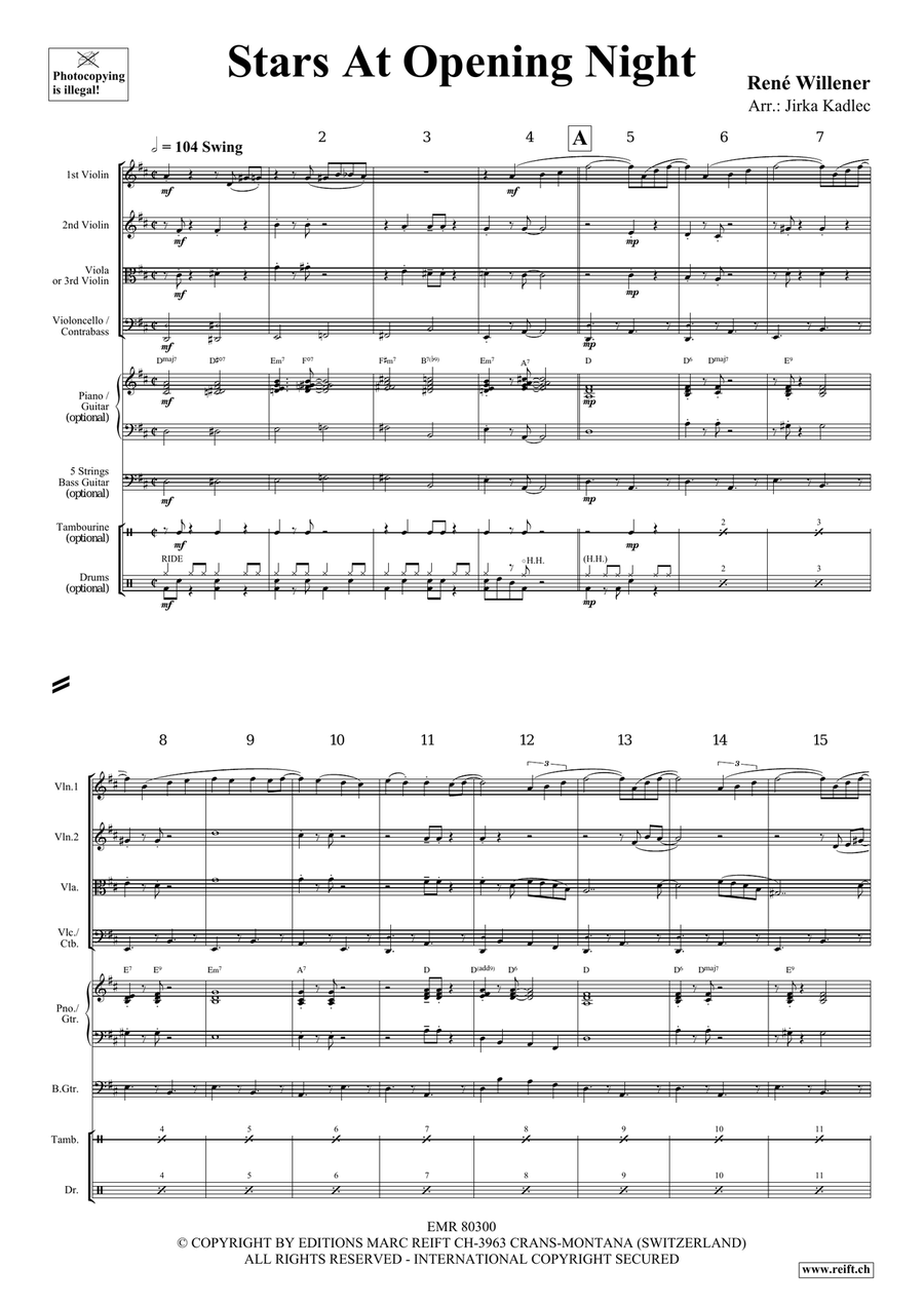 Stars At Opening Night Stars At Opening Night String Quartet scores gallery preview page 4