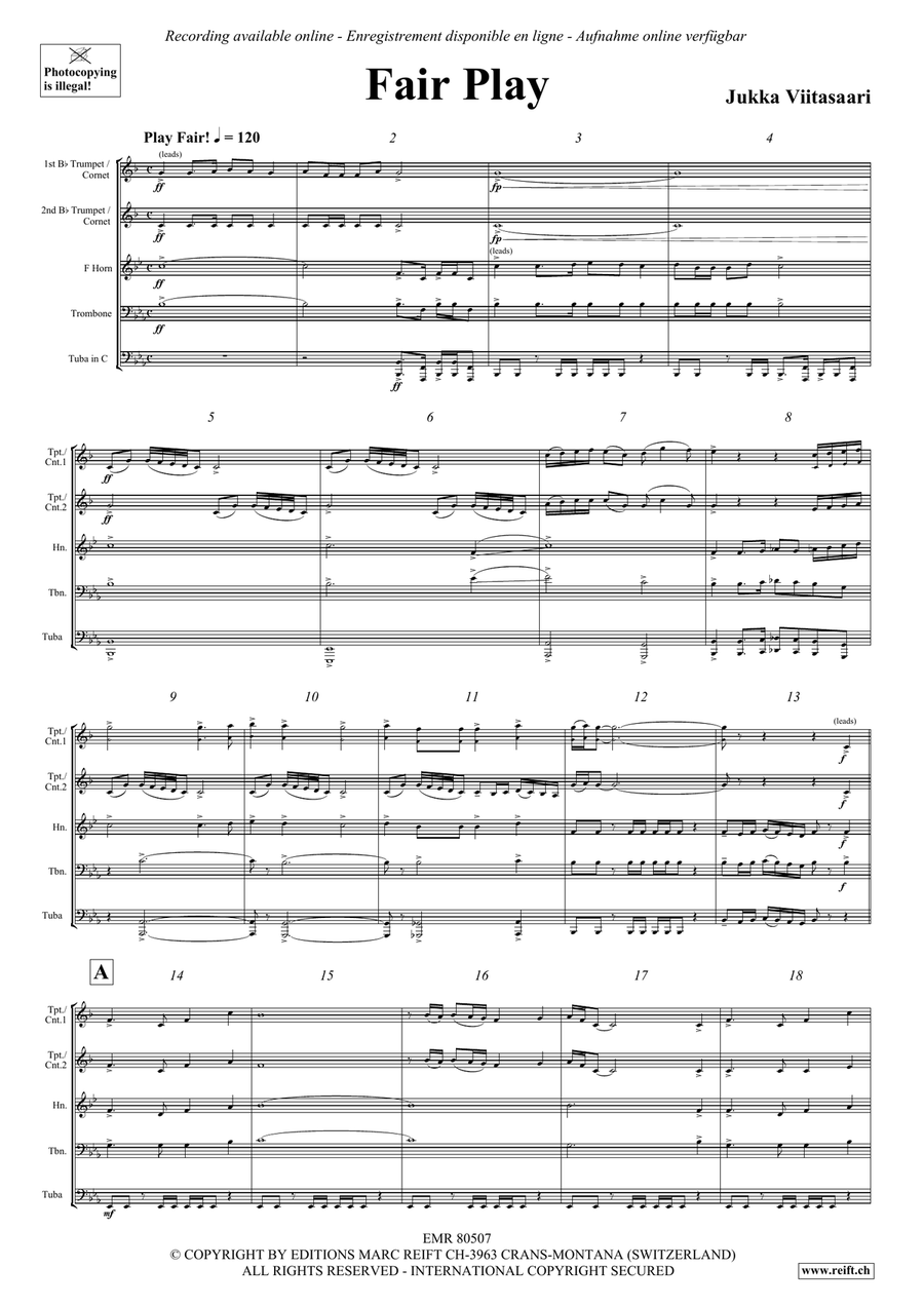 Fair Play Fair Play Brass Quintet scores gallery preview page 4