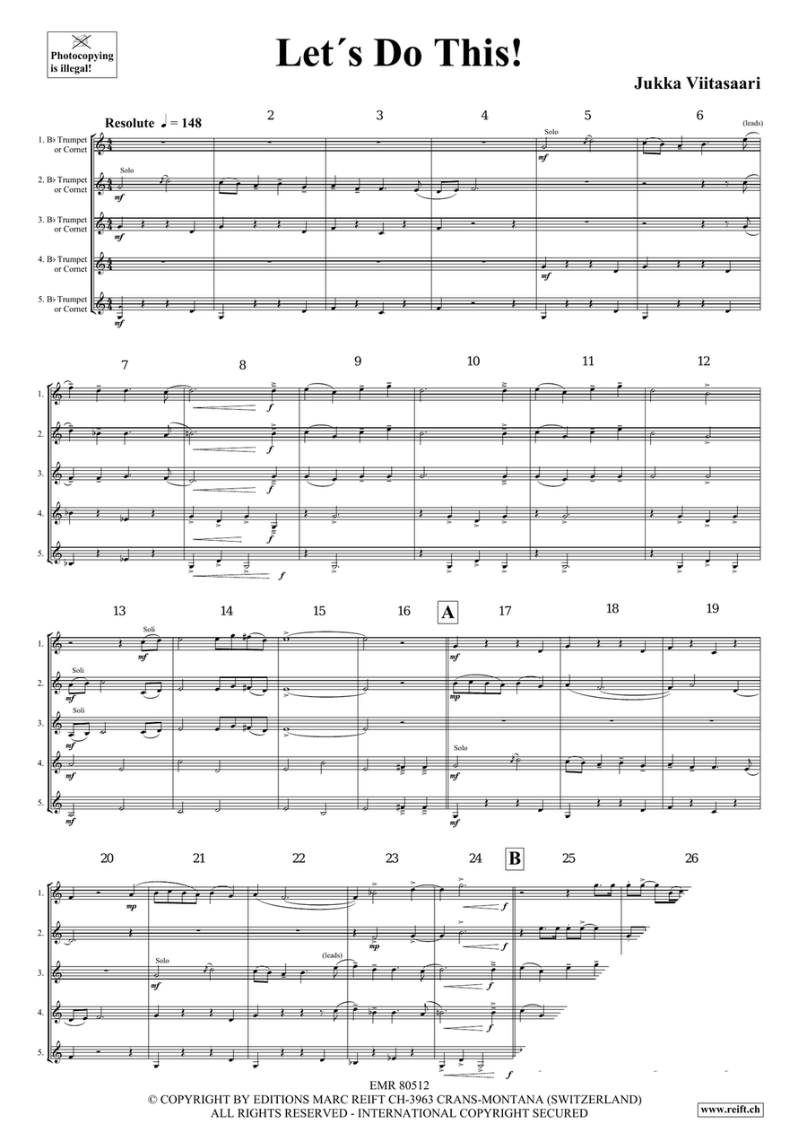 Let's Do This! Let's Do This! Cornet scores gallery preview page 4