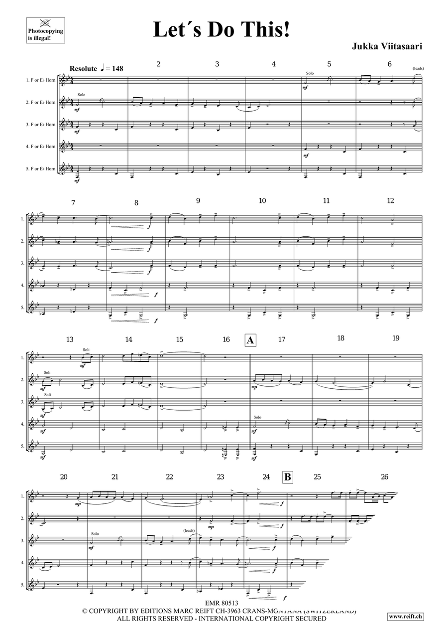 Let's Do This! Let's Do This! Horn scores gallery preview page 4