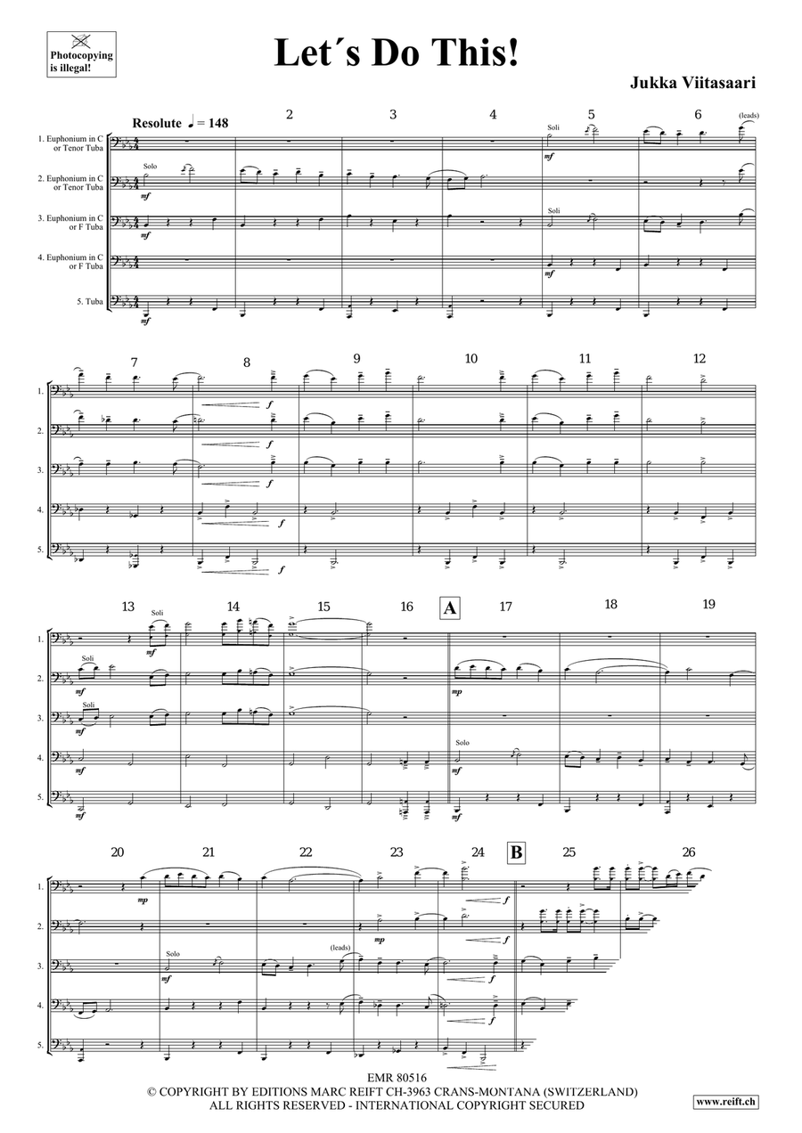 Let's Do This! Let's Do This! Tuba scores gallery preview page 4