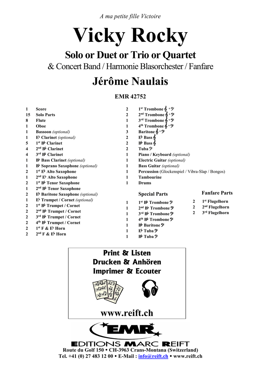 Vicky Rocky Vicky Rocky Concert Band scores gallery preview page 2
