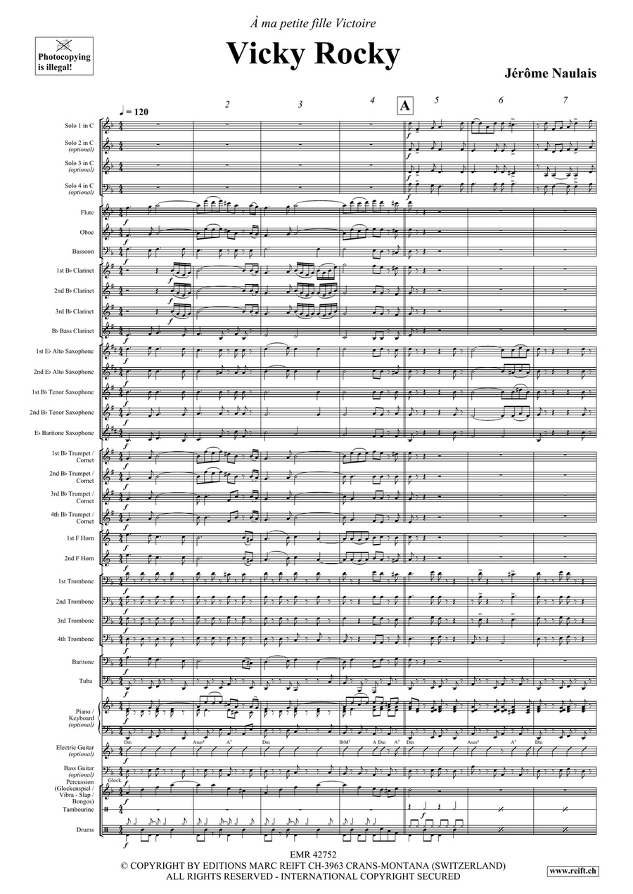 Vicky Rocky Vicky Rocky Concert Band scores gallery preview page 5