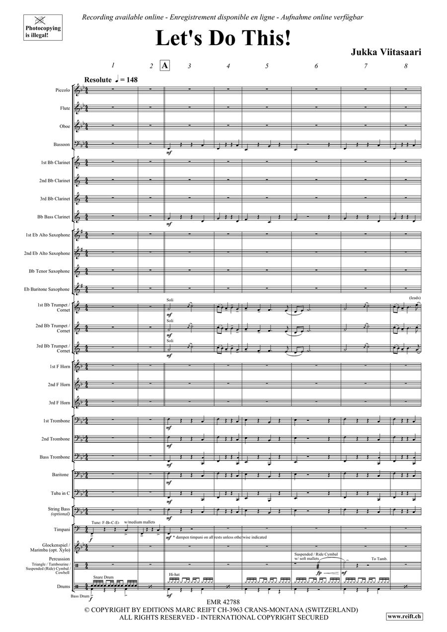 Let's Do This! Let's Do This! Concert Band scores gallery preview page 4