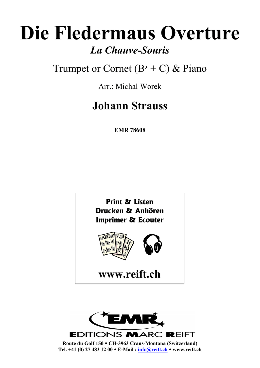 Die Fledermaus Overture Die Fledermaus Overture Cornet scores gallery preview page 2