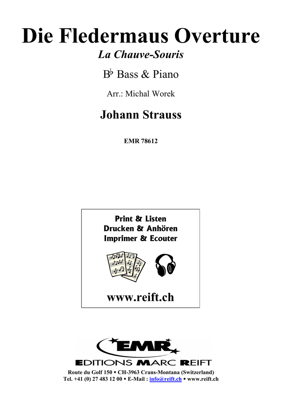 Die Fledermaus Overture Die Fledermaus Overture Voice Solo scores gallery preview page 2