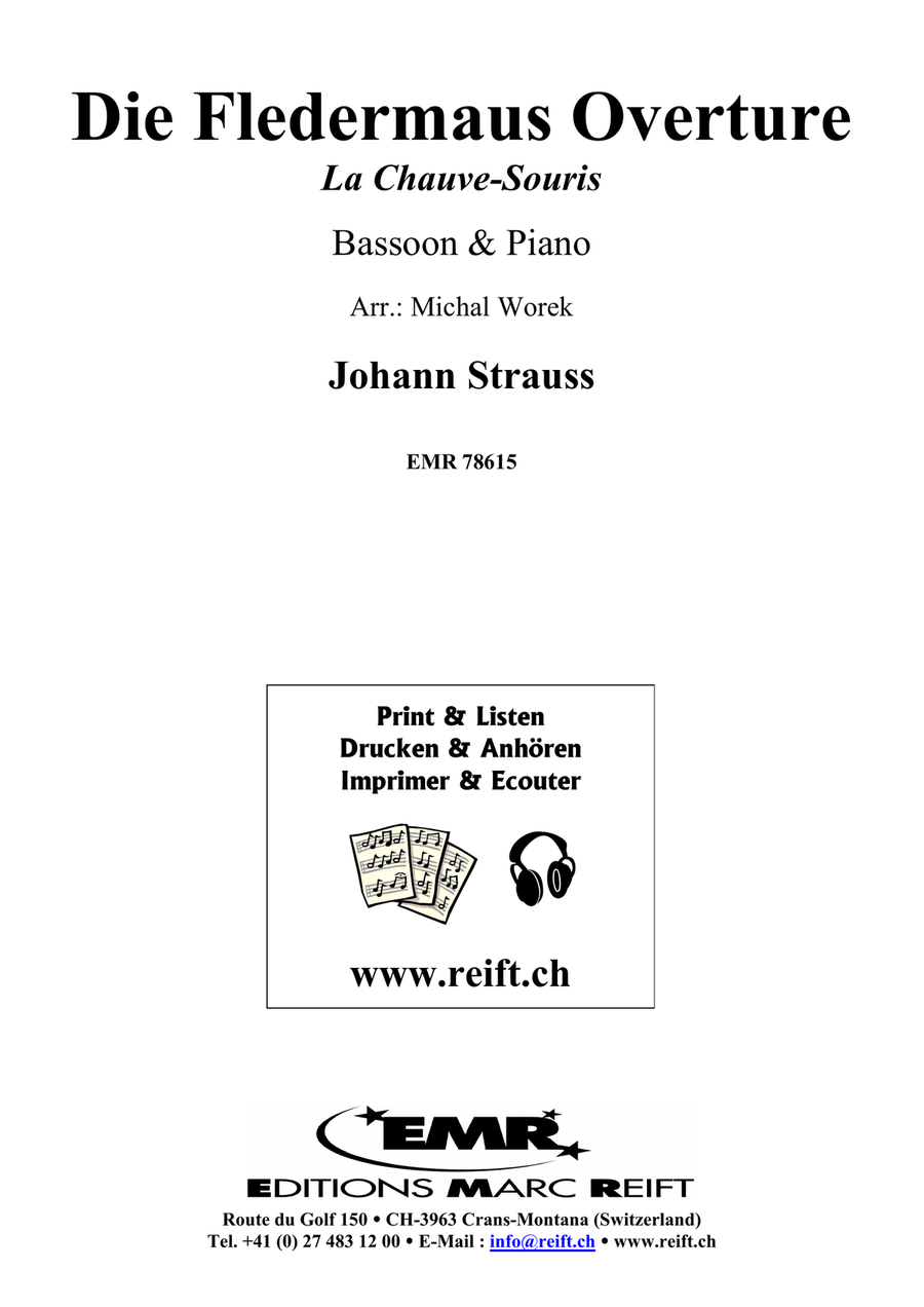 Die Fledermaus Overture Die Fledermaus Overture Bassoon Solo scores gallery preview page 2
