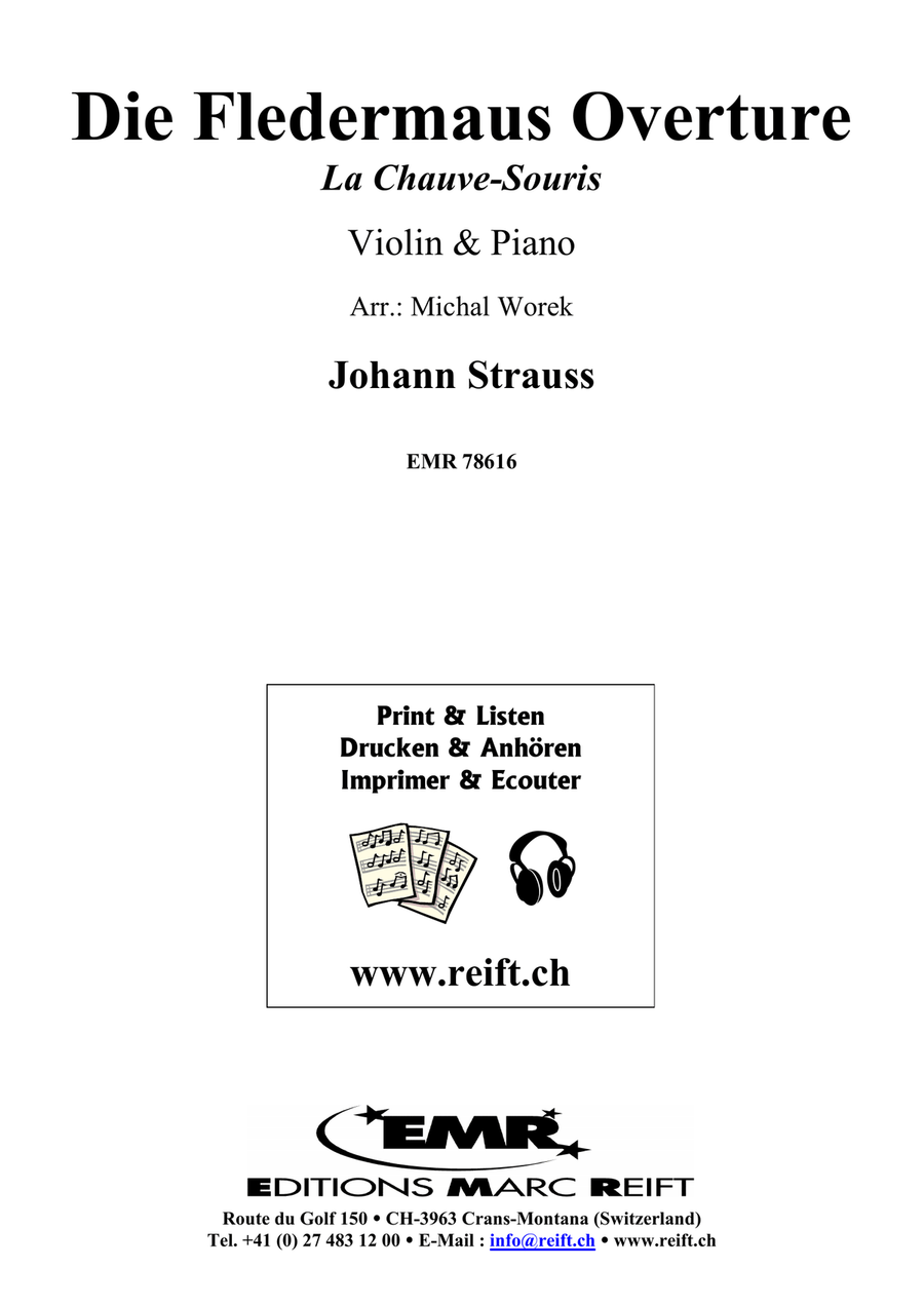 Die Fledermaus Overture Die Fledermaus Overture Violin Solo scores gallery preview page 2