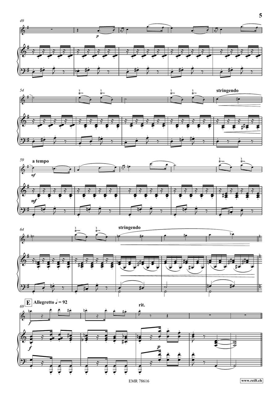 Die Fledermaus Overture Die Fledermaus Overture Violin Solo scores gallery preview page 6