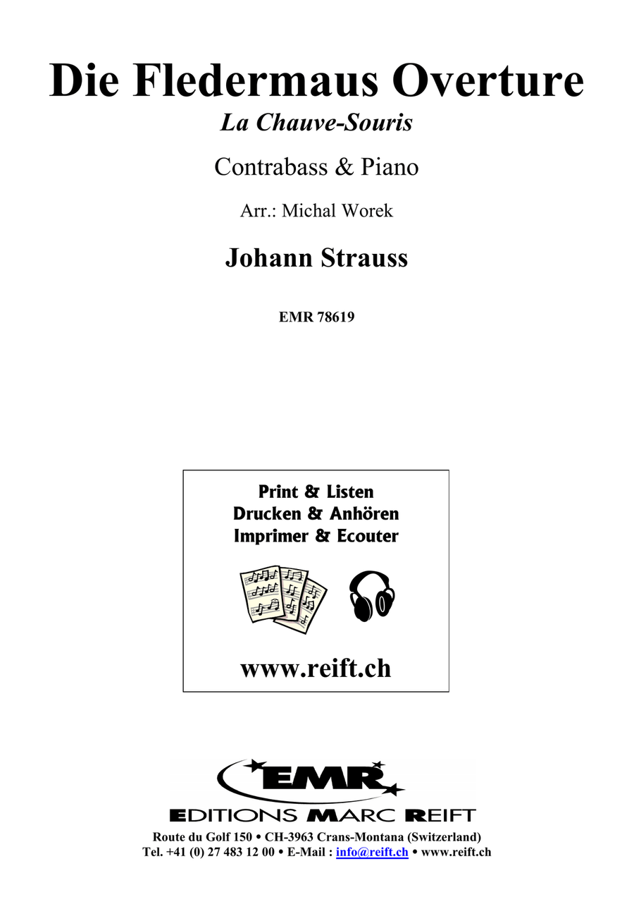 Die Fledermaus Overture Die Fledermaus Overture Double Bass scores gallery preview page 2