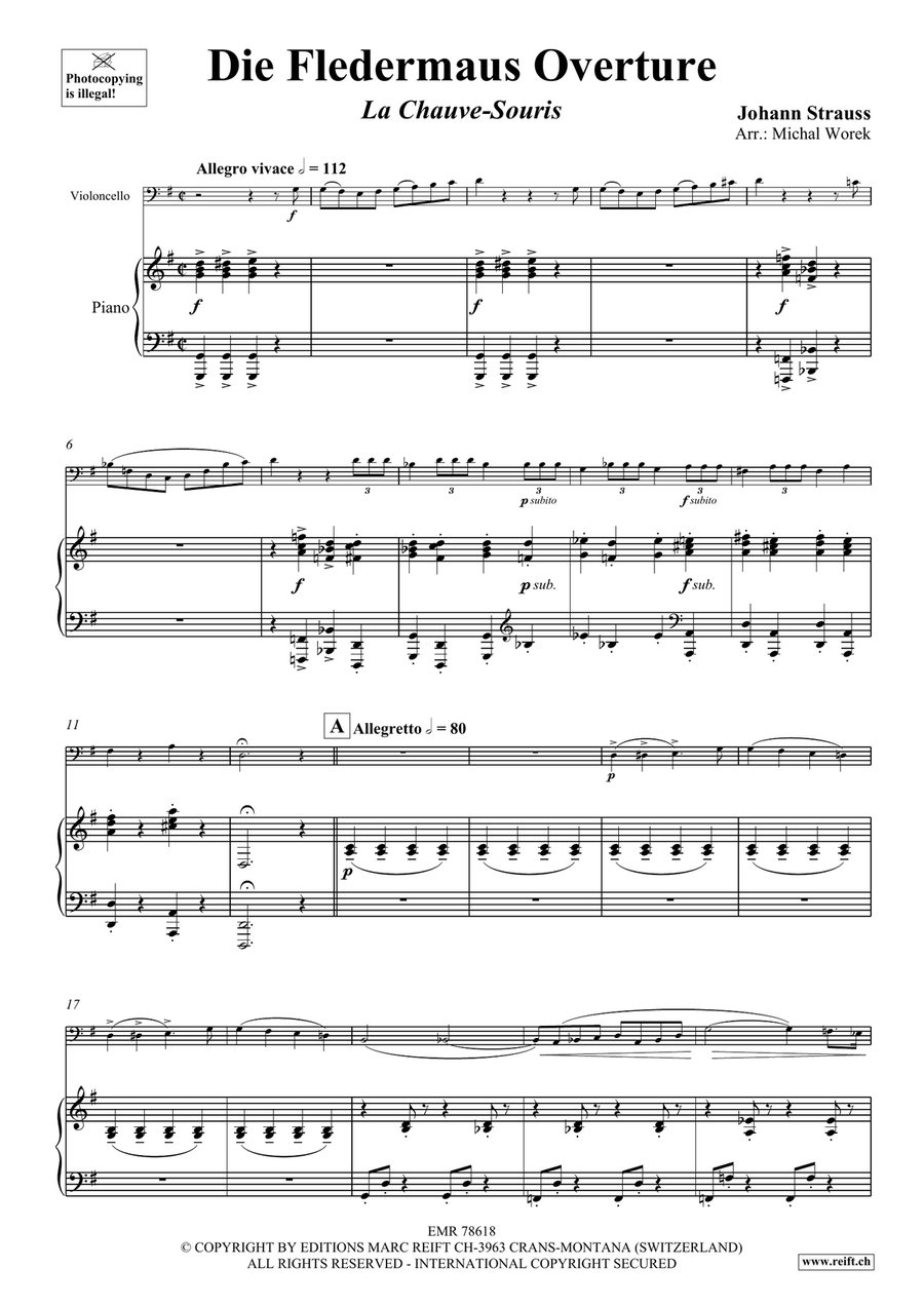 Die Fledermaus Overture Die Fledermaus Overture Piano Accompaniment scores gallery preview page 4
