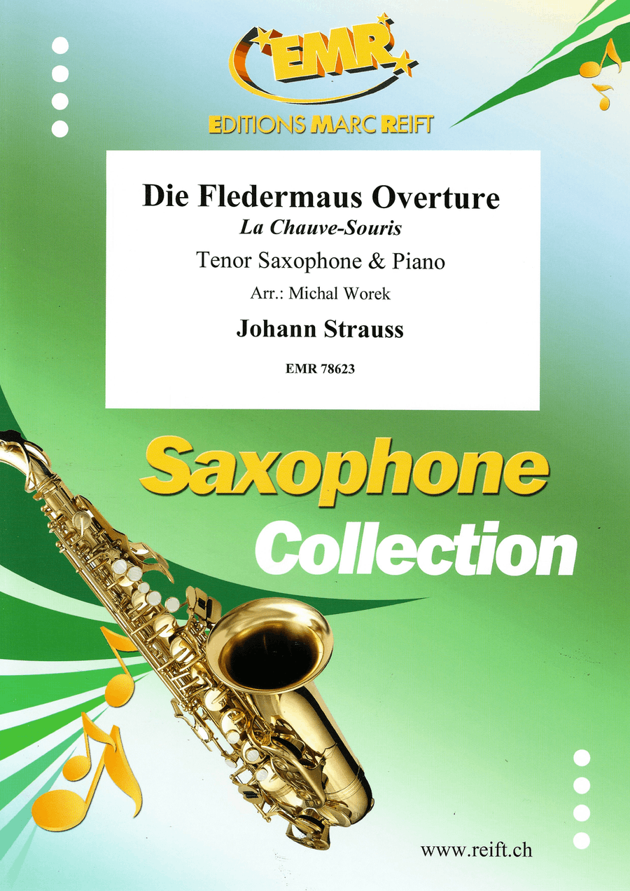 Die Fledermaus Overture Die Fledermaus Overture Tenor Saxophone scores gallery preview page 1