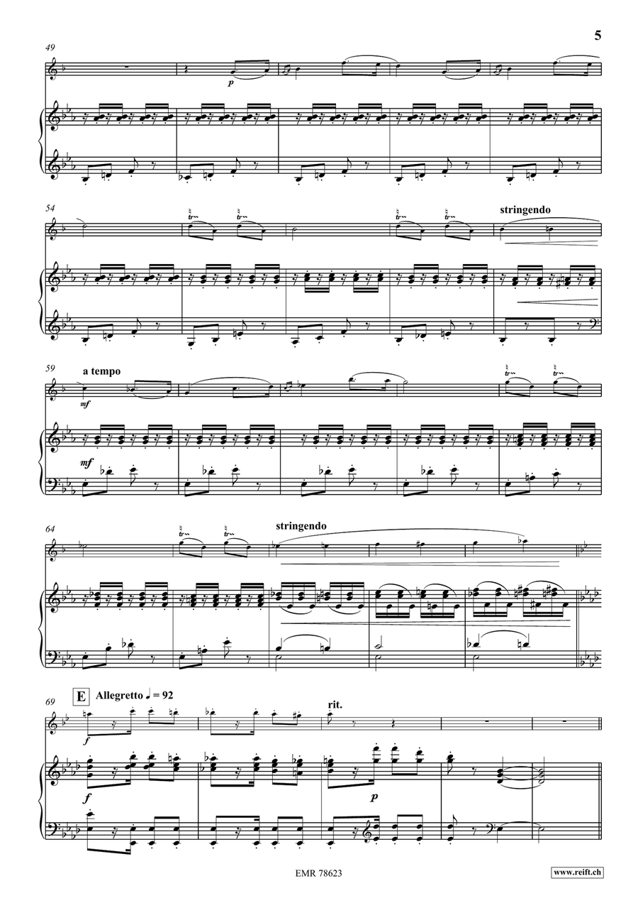 Die Fledermaus Overture Die Fledermaus Overture Tenor Saxophone scores gallery preview page 6