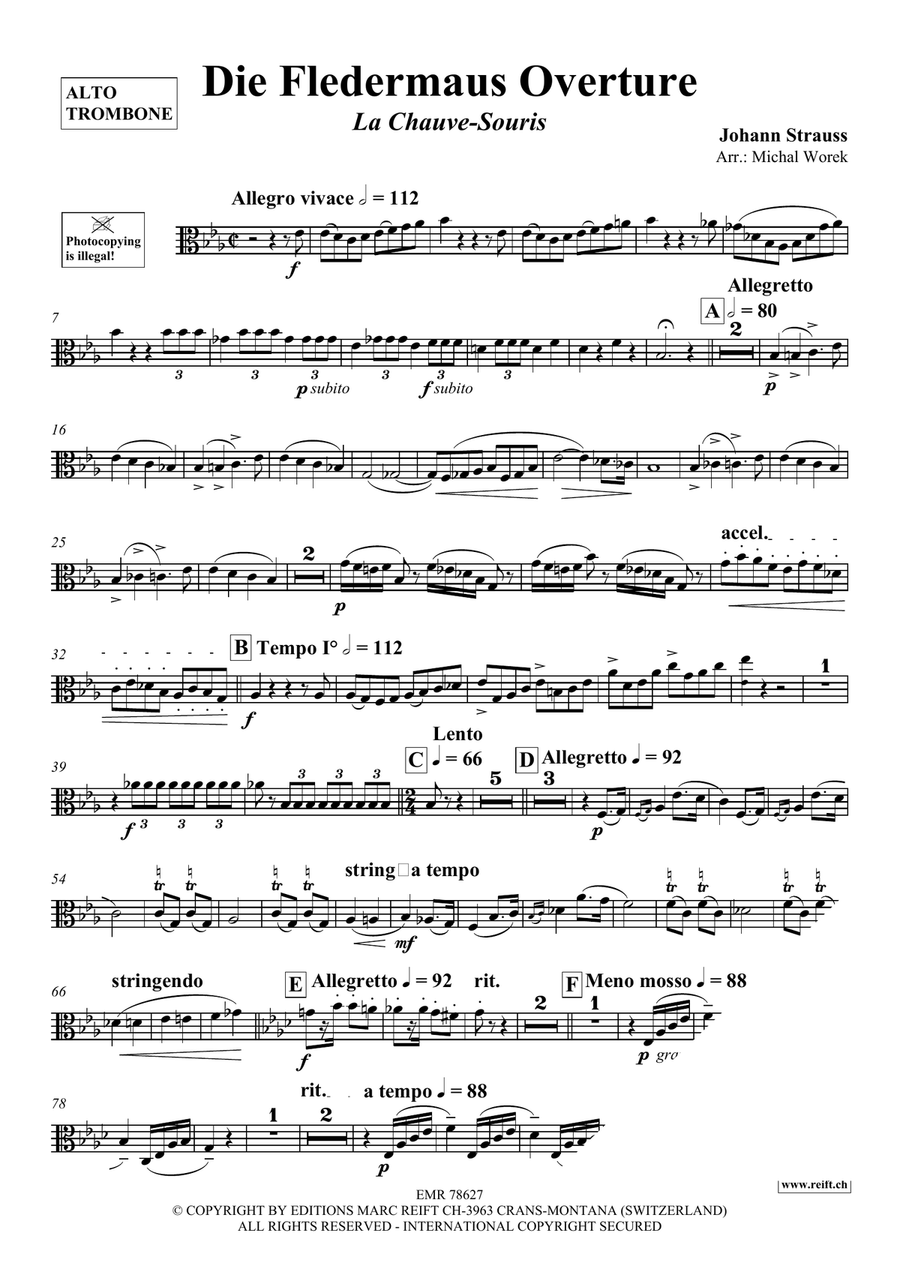 Die Fledermaus Overture Die Fledermaus Overture Piano Accompaniment scores gallery preview page 3