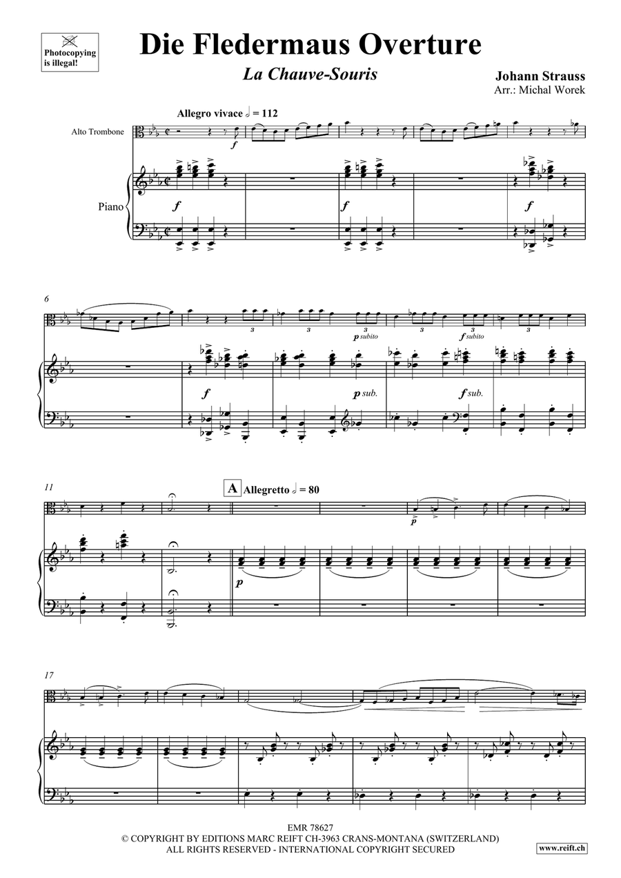 Die Fledermaus Overture Die Fledermaus Overture Piano Accompaniment scores gallery preview page 4