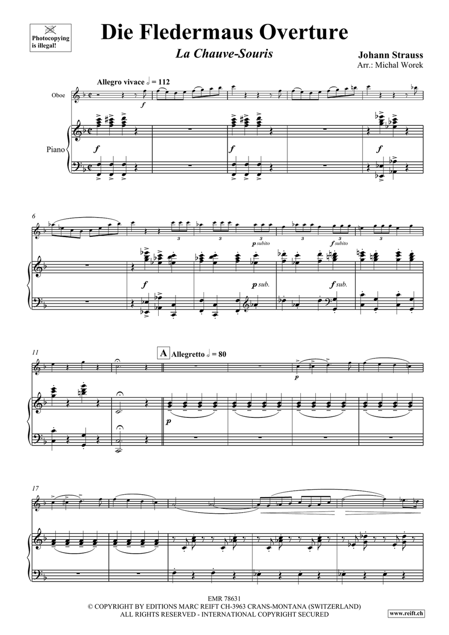 Die Fledermaus Overture Die Fledermaus Overture Piano Accompaniment scores gallery preview page 4