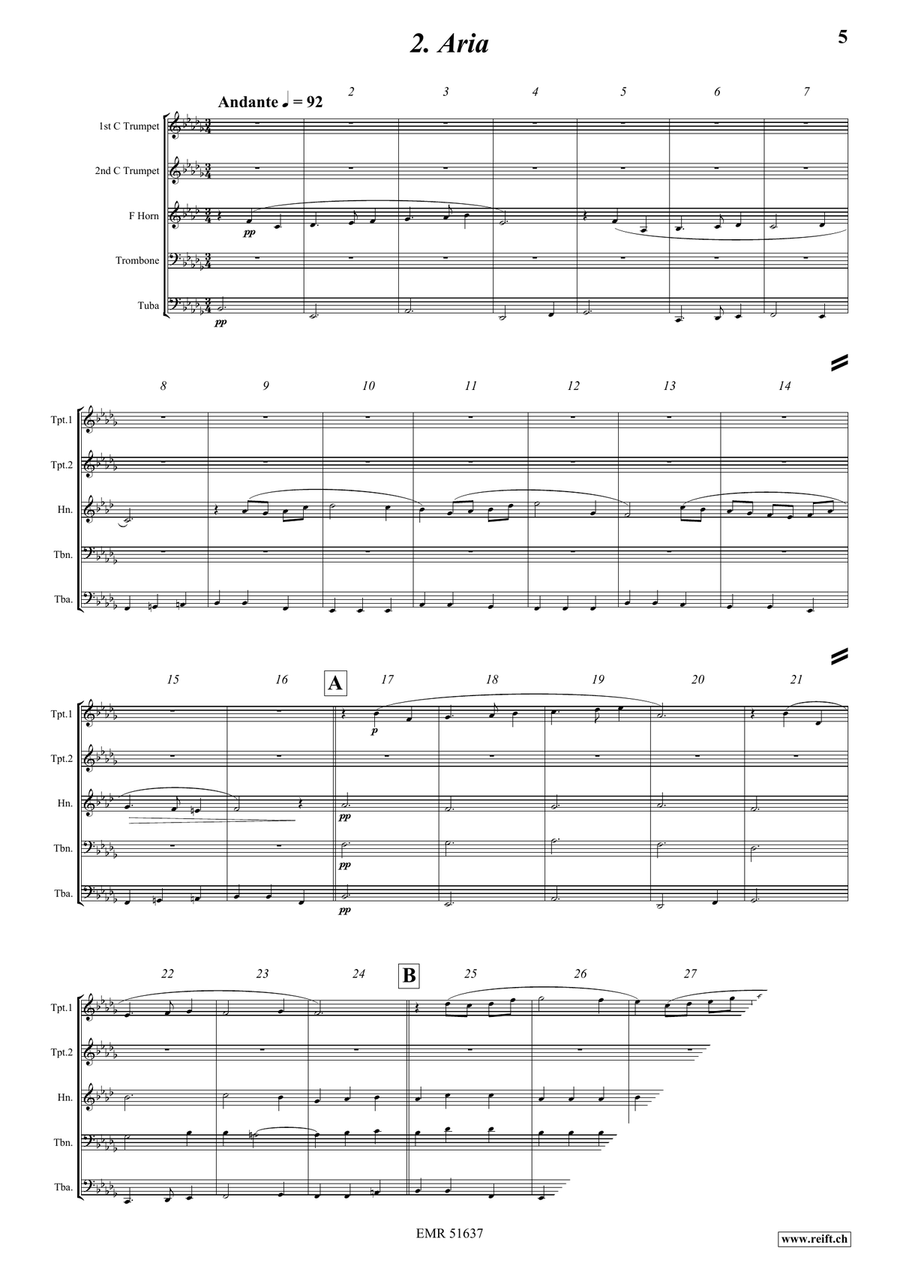 Festive Moments Festive Moments Brass Quintet scores gallery preview page 5