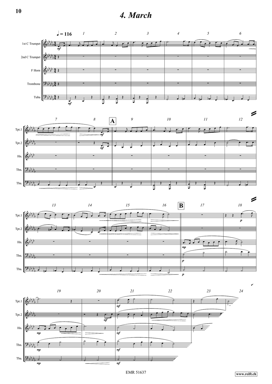 Festive Moments Festive Moments Brass Quintet scores gallery preview page 7