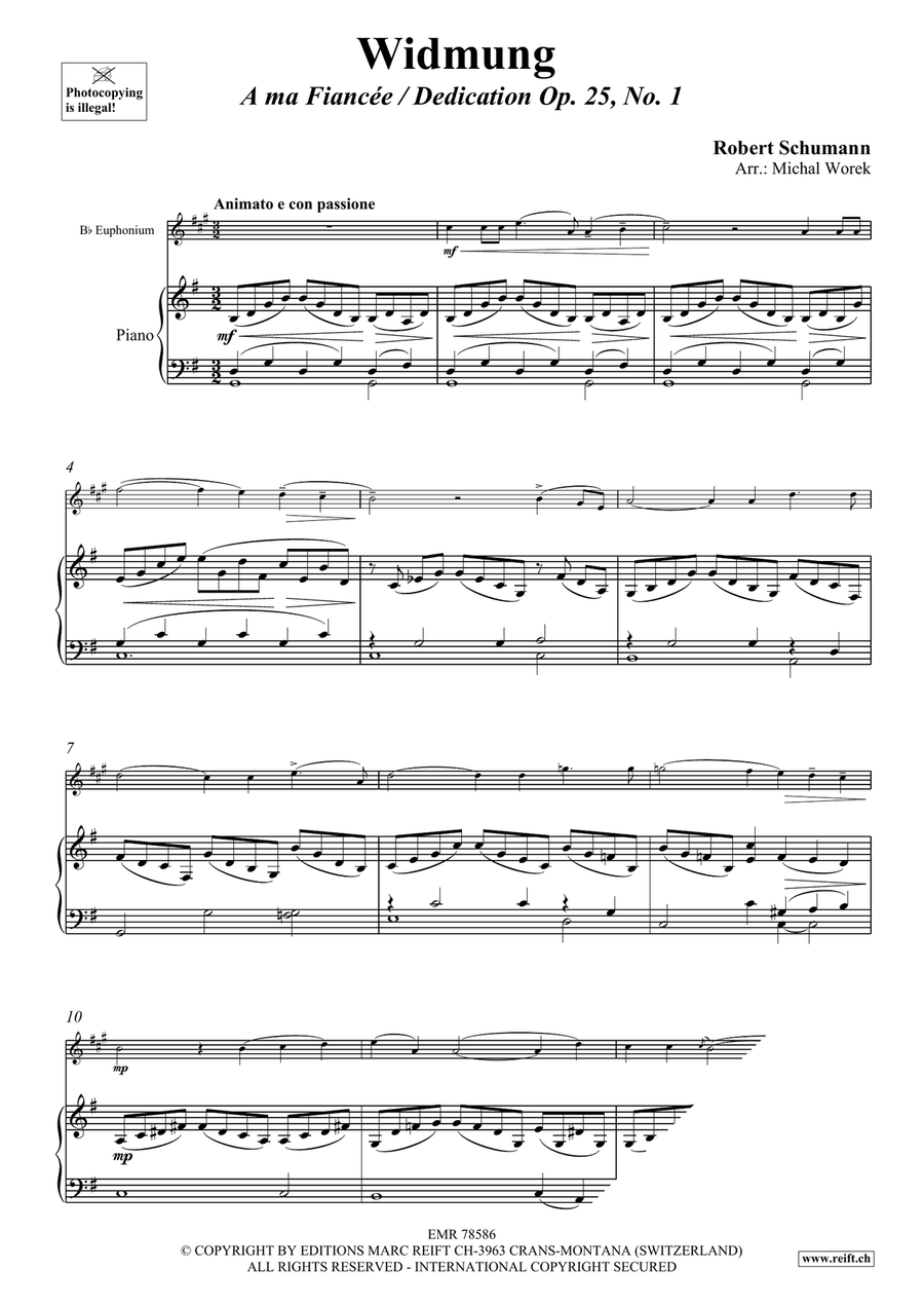 Widmung Widmung Euphonium scores gallery preview page 3
