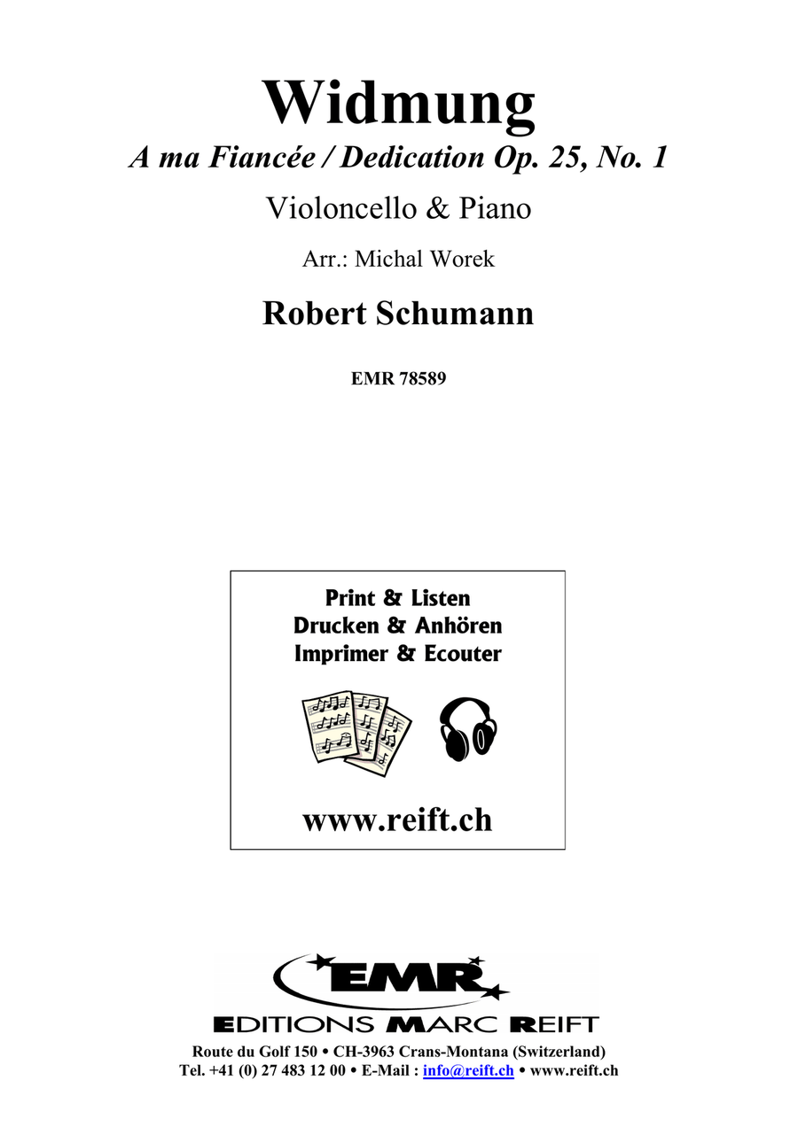 Widmung Widmung Piano Accompaniment scores gallery preview page 2
