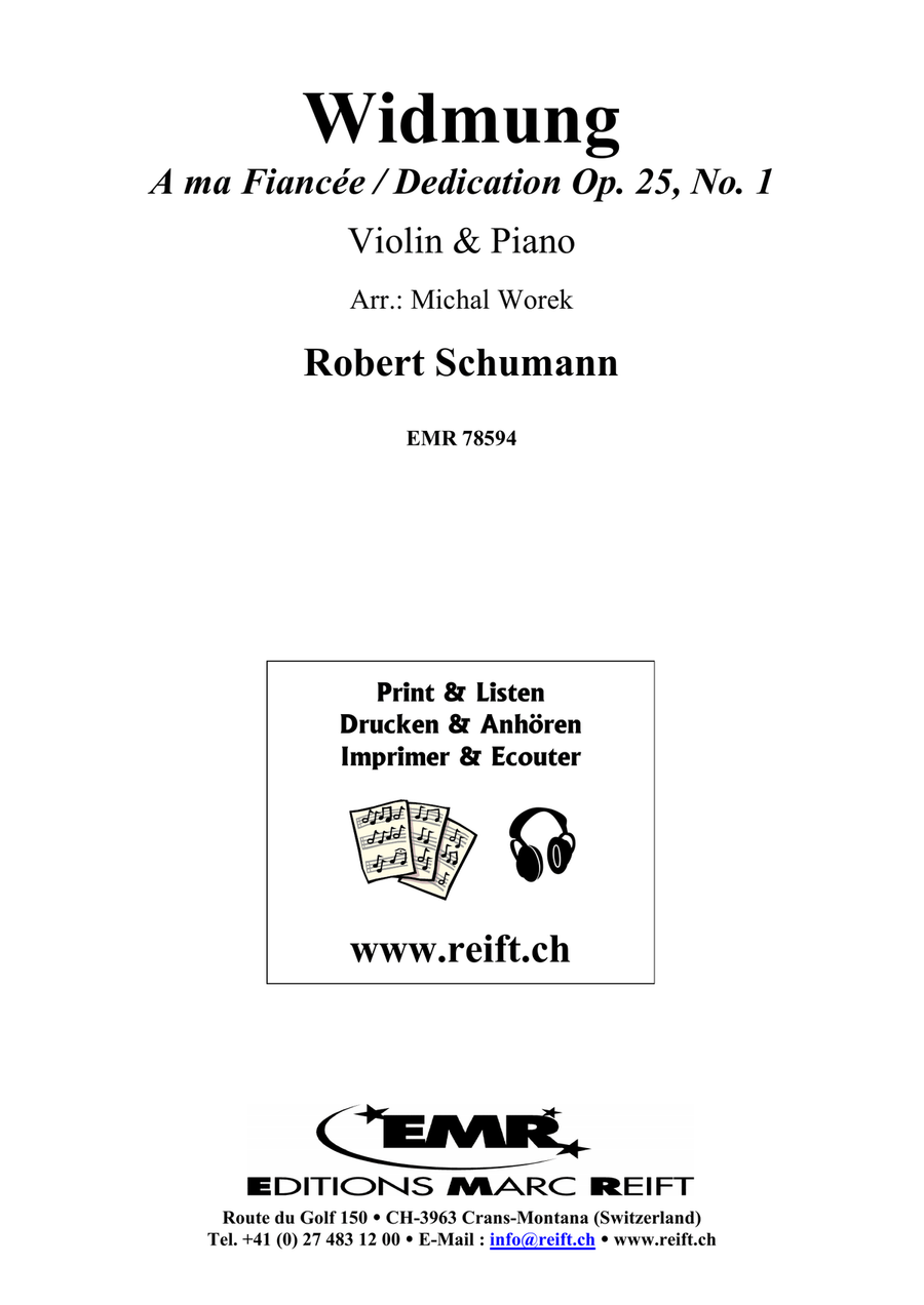 Widmung Widmung Violin Solo scores gallery preview page 2