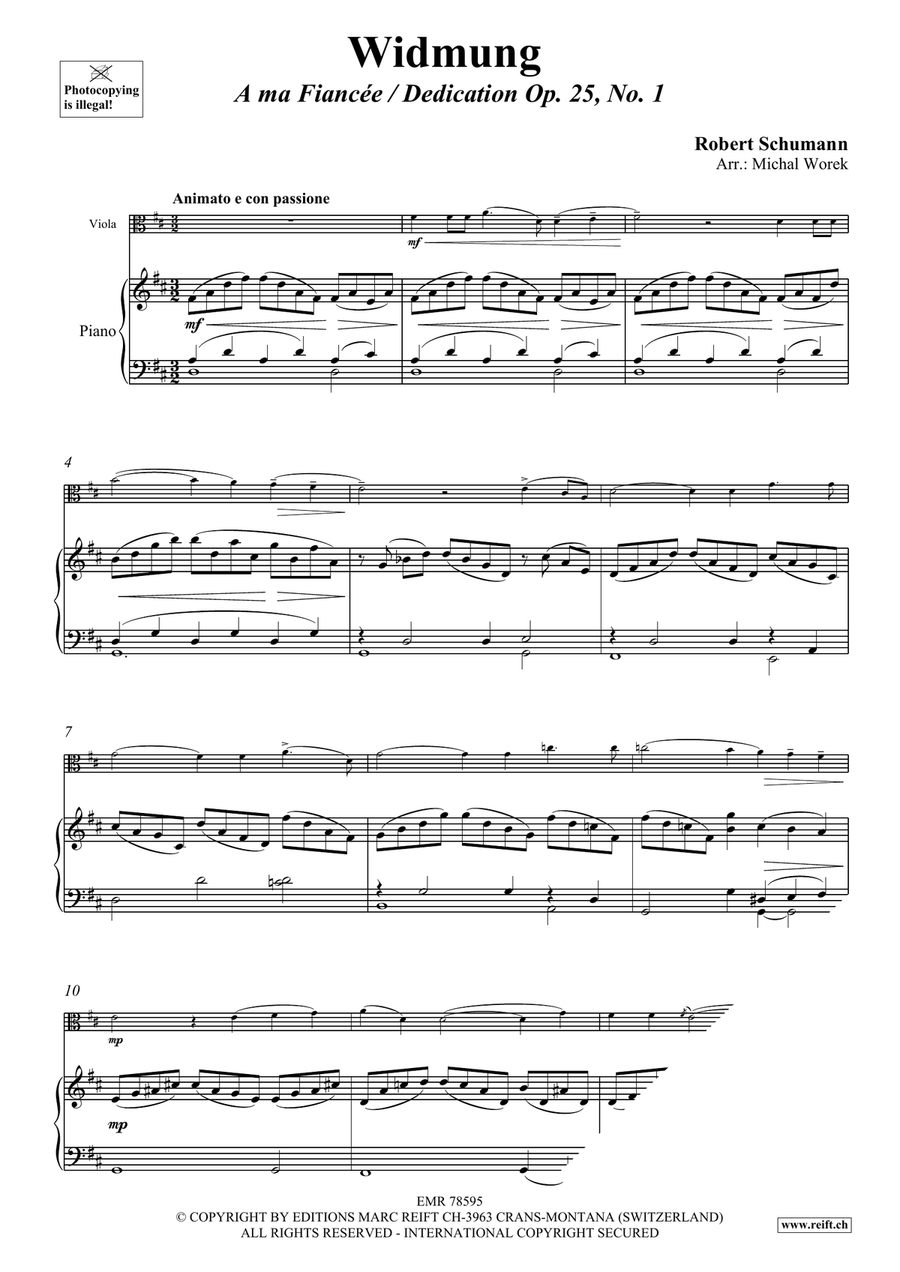 Widmung Widmung Piano Accompaniment scores gallery preview page 3