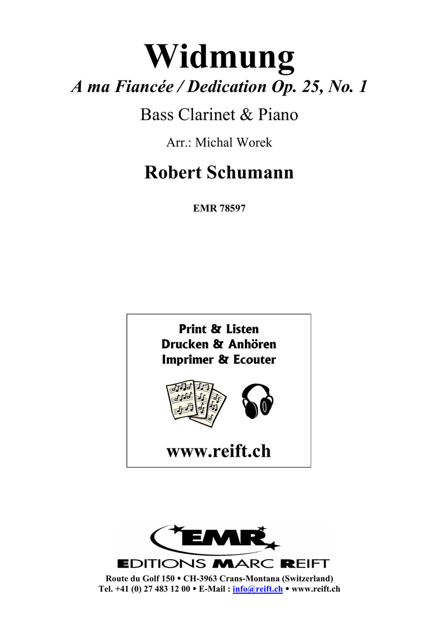 Widmung Widmung Bass Clarinet scores gallery preview page 2