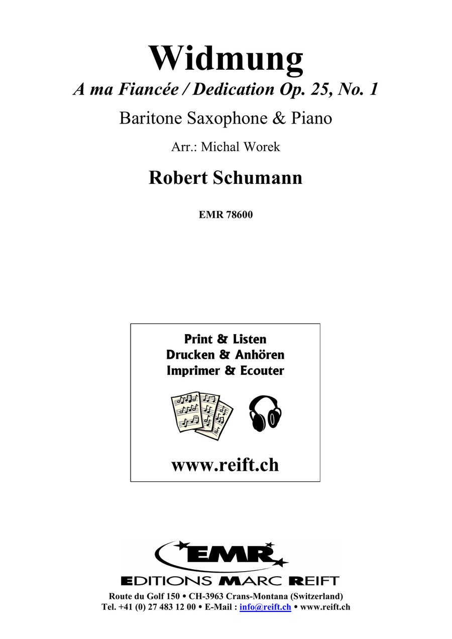 Widmung Widmung Baritone Saxophone scores gallery preview page 2
