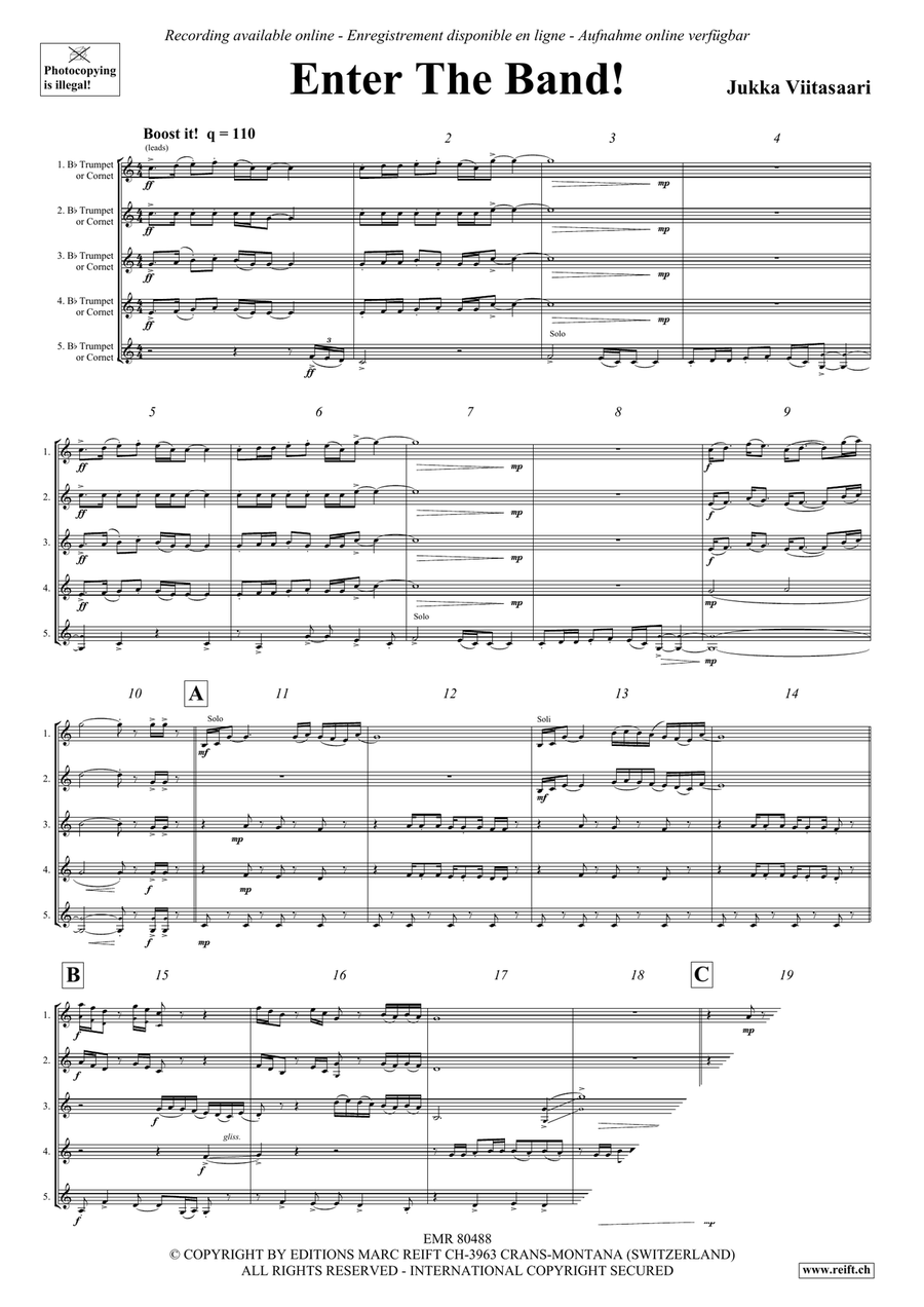 Enter The Band! Enter The Band! Cornet scores gallery preview page 4