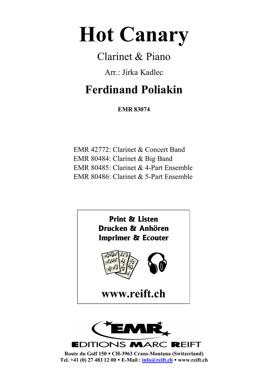 Hot Canary Hot Canary Clarinet Solo scores gallery preview page 2
