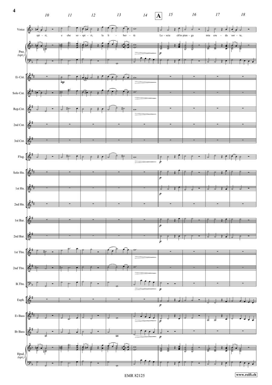 Lascia Ch'io Pianga Lascia Ch'io Pianga Brass Band scores gallery preview page 4