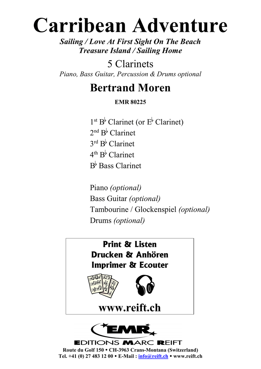 Carribean Adventure Carribean Adventure Clarinet Quintet scores gallery preview page 2