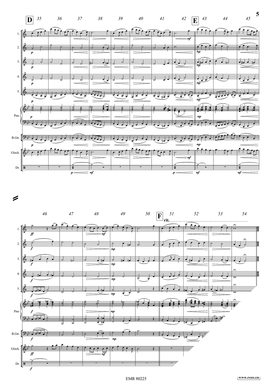 Carribean Adventure Carribean Adventure Clarinet Quintet scores gallery preview page 6