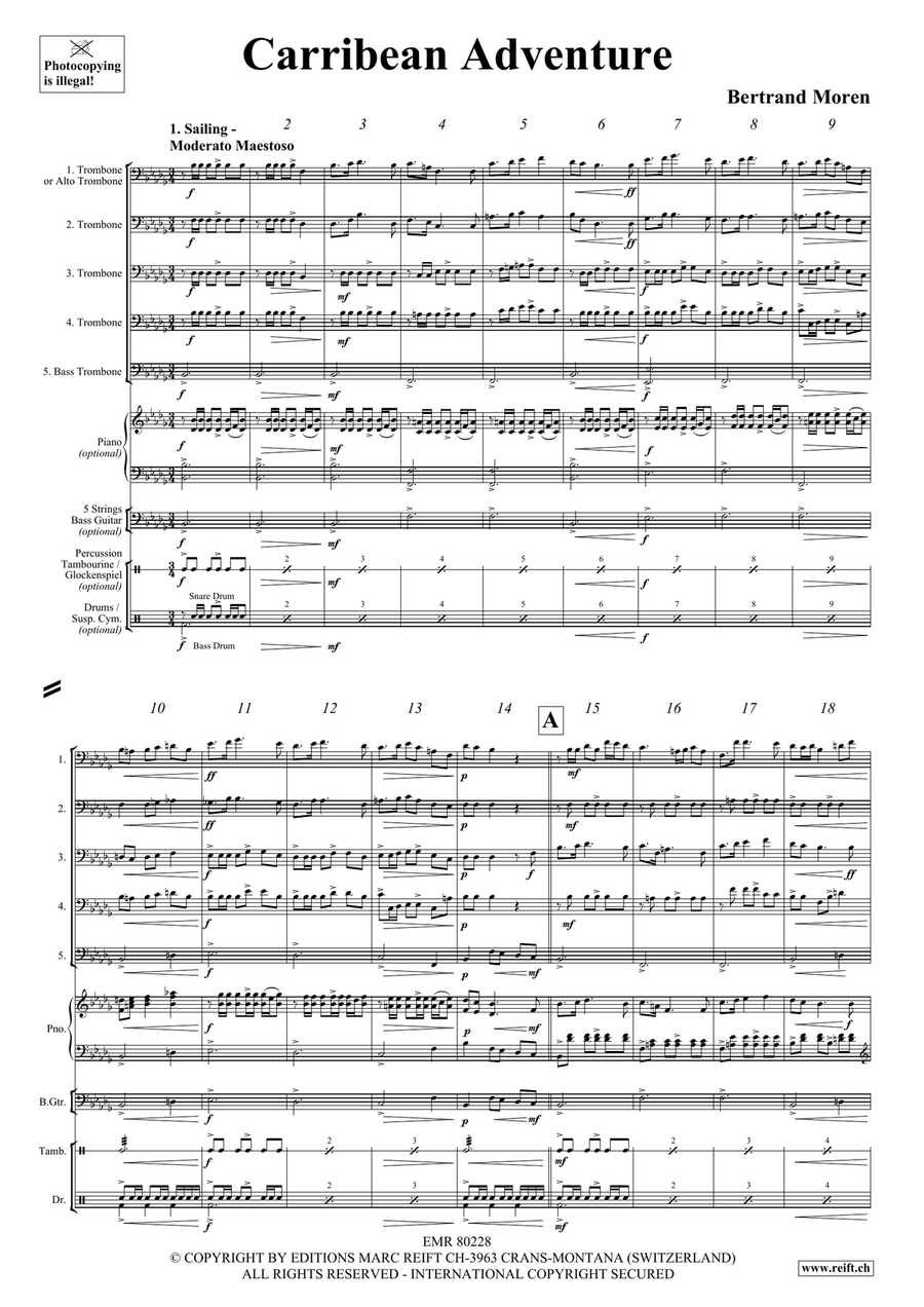 Carribean Adventure Carribean Adventure Trombone scores gallery preview page 4