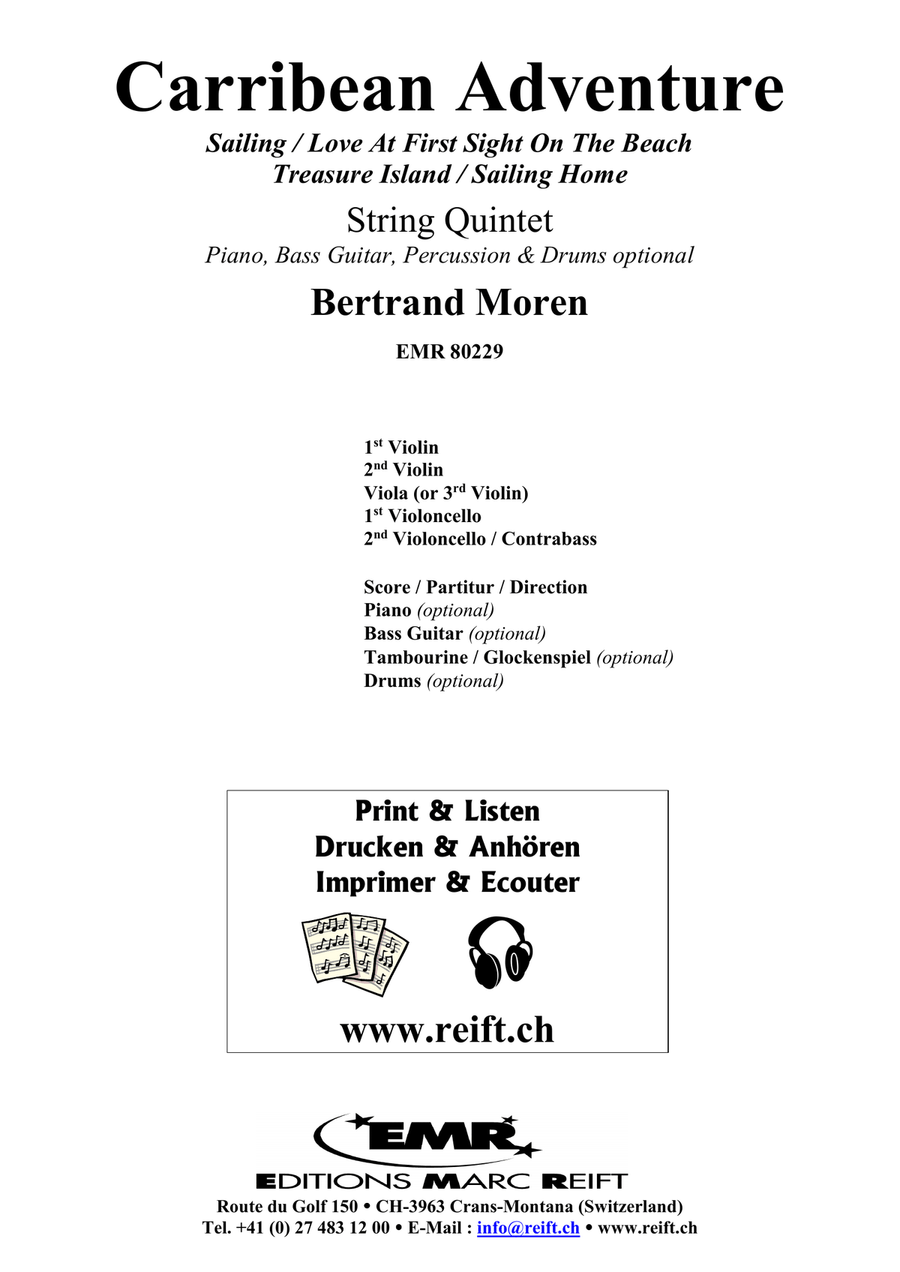 Carribean Adventure Carribean Adventure String Quintet scores gallery preview page 2