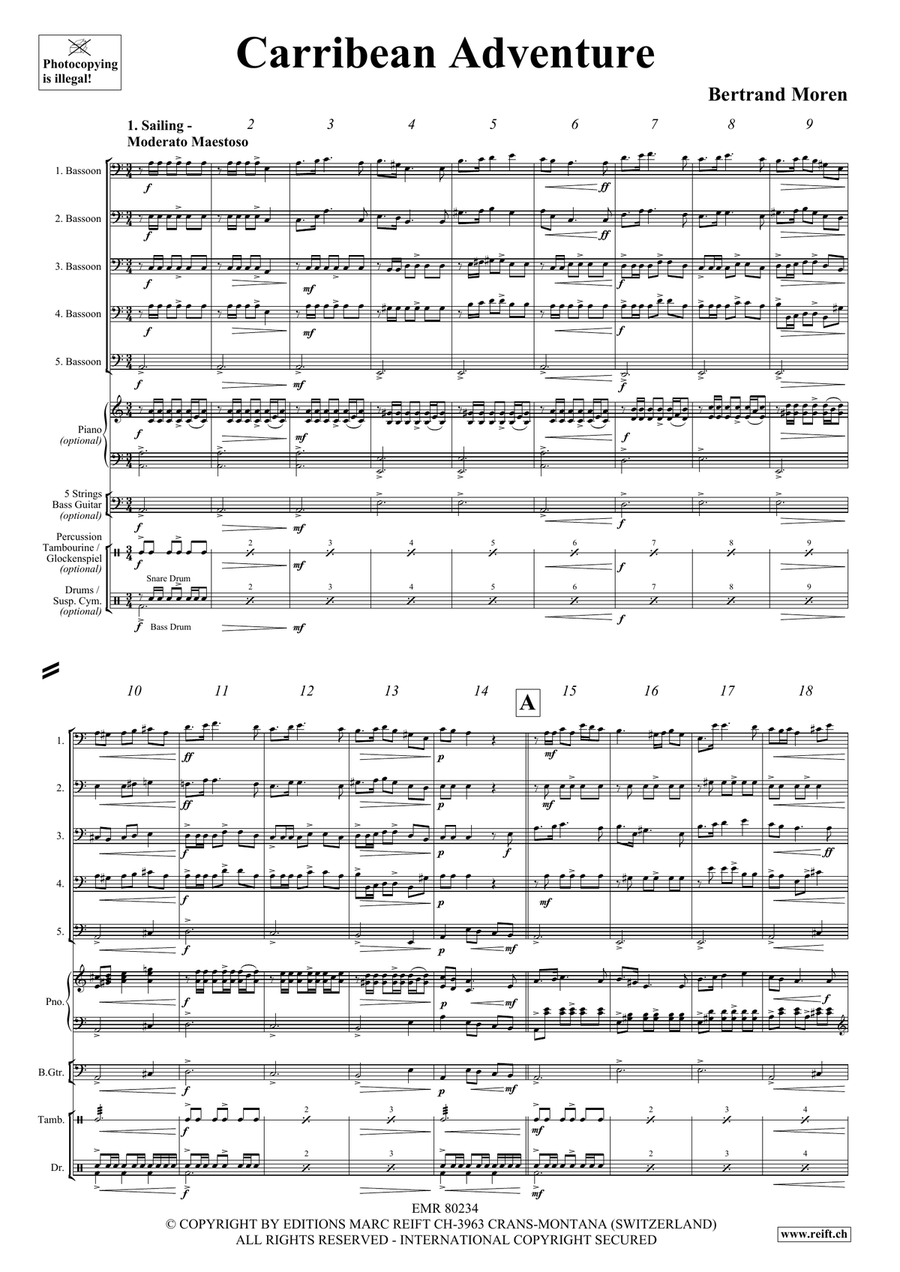 Carribean Adventure Carribean Adventure Bassoon scores gallery preview page 4