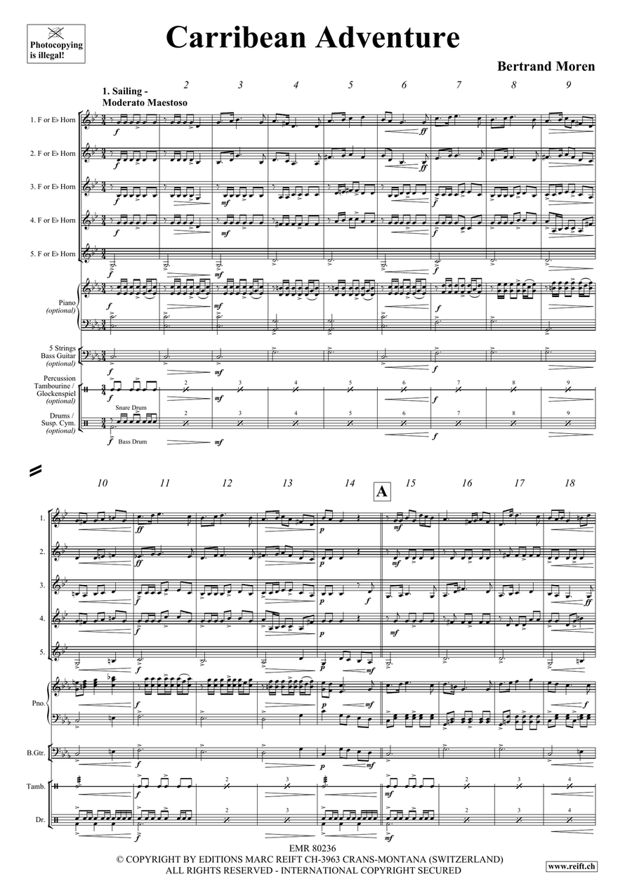 Carribean Adventure Carribean Adventure Horn scores gallery preview page 4
