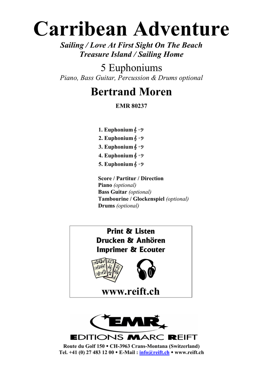 Carribean Adventure Carribean Adventure Euphonium Quintet scores gallery preview page 2