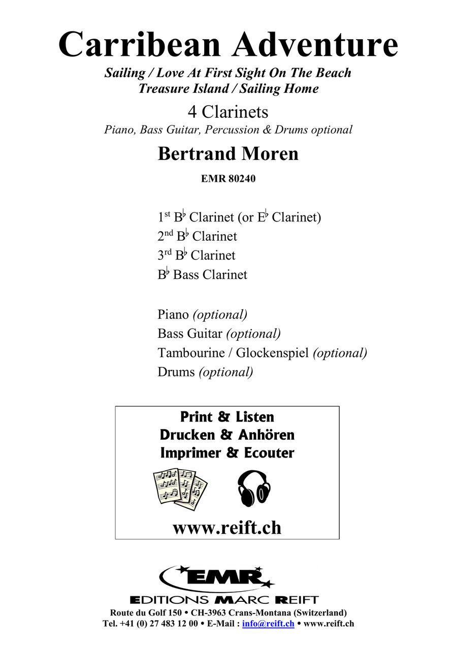Carribean Adventure Carribean Adventure Clarinet Quartet scores gallery preview page 2