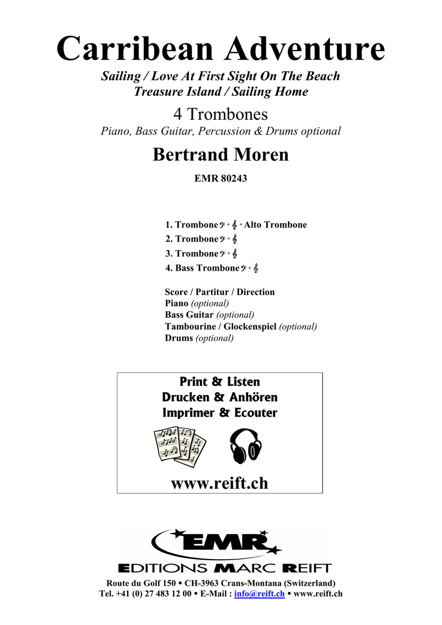 Carribean Adventure Carribean Adventure Trombone Quartet scores gallery preview page 2