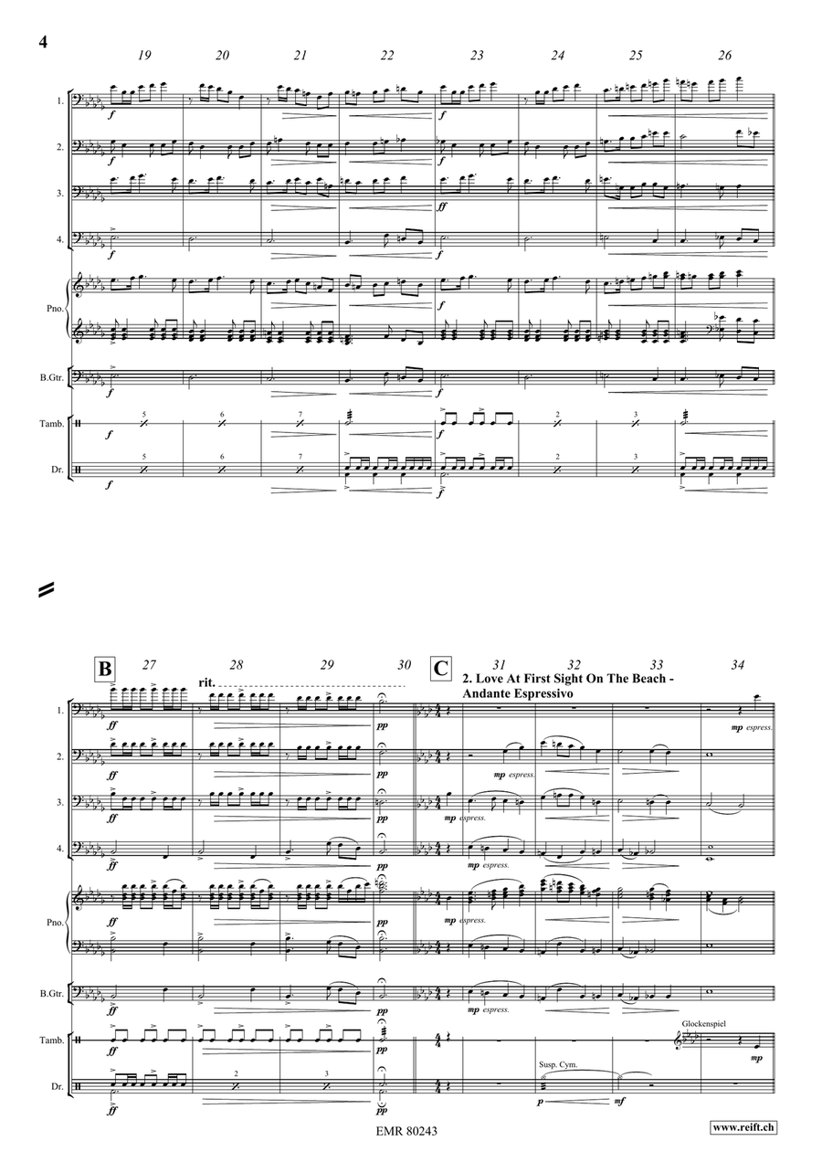 Carribean Adventure Carribean Adventure Trombone Quartet scores gallery preview page 5